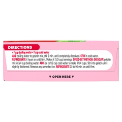 Bột Thạch Vị Dâu Jell-O Strawberry Gelatin Dessert, Hộp 85g (3 Oz.)