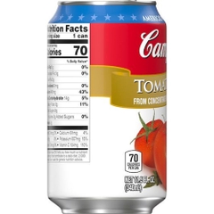 Nước Ép Cà Chua Campbell's Tomato Juice, Lon 340 mL (11.5 Fl. Oz.) [NON-GMO]