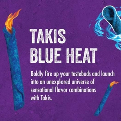 Snack Tortilla Cuộn Cay Chua Takis Blue Heat Rolled Corn Tortilla Chips, Gói 100g