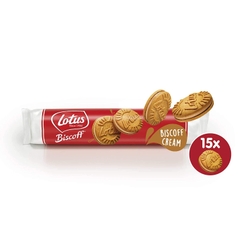 Bánh Quy Lotus Nhân Kem Lotus Biscoff Sandwich Biscoff Cream Cookies, Gói 150g (15 Bánh)