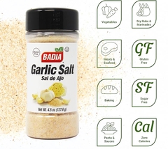 Gia Vị Muối Tỏi Badia Garlic Salt, Chai 127.6 gr