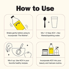 Giấm Táo Hữu Cơ Bragg, Có Con Giấm Organic Apple Cider Vinegar with The 'Mother', Raw-Unfiltered, Chai 946ml (16 fl oz )