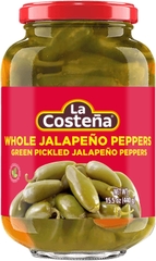 Ớt Jalapeno Nguyên Trái Ngâm Dấm La Costena Whole Jalapeno Peppers, Lọ 440g