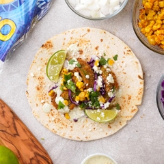 Vỏ Bánh Tortilla 8 inch Giảm 40% Muối Ortega 40% Less Sodium Tortillas, Gói 10 Vỏ (Gói 405g)