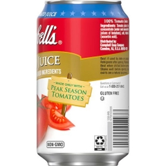 Nước Ép Cà Chua Campbell's Tomato Juice, Lon 340 mL (11.5 Fl. Oz.) [NON-GMO]