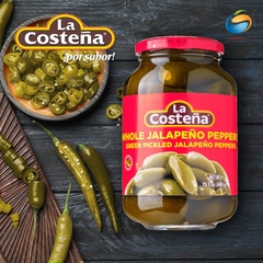 Ớt Jalapeno Nguyên Trái Ngâm Dấm La Costena Whole Jalapeno Peppers, Lọ 440g