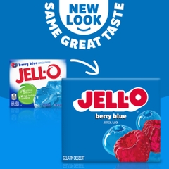 Bột Thạch Vị Berry Blue Jell-O Berry Blue Gelatin, Hộp 85g
