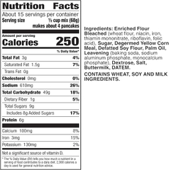 Bột Làm Bánh Pancake Pha Sẵn Vị Bơ Sữa BETTY CROCKER, Hộp 1.04 kg (37 Oz.) (2 LB 5 Oz.)