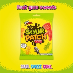 Kẹo Dẻo Trái Cây SOUR PATCH KIDS Original Soft & Chewy Candy, Gói 130g