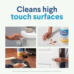 Khăn Lau Khử Khuẩn Clorox Disinfecting Wipes Crisp Lemon, Hộp 35 Miếng 17.78 x 20.32 cm (7" x 8")