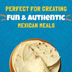 Vỏ Bánh Tortilla 8 inch Giảm 40% Muối Ortega 40% Less Sodium Tortillas, Gói 10 Vỏ (Gói 405g)