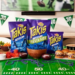 Snack Tortilla Cuộn Cay Chua Takis Blue Heat Rolled Corn Tortilla Chips, Gói 100g