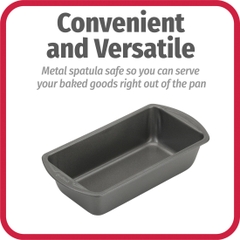 Khuôn Nướng Chống Dính GoodCook 04025 8 In. x 4 In. (20 Cm x 10 Cm) Non-Stick Loaf Pan