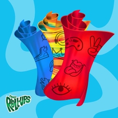 Kẹo Dẻo Trái Cây Dạng Cuộn Fruit Roll-Ups With Tongue Tattoos , Hộp 141g (10 Cuộn)