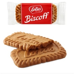 Bánh Quy Thuần Chay Caramel Lotus Biscoff Original, Thùng 300 gói bánh (6 cây x 50 gói, gói 1 bánh)