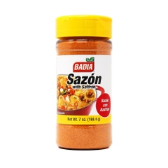 Gia Vị Hỗn Hợp Đa Năng Sazon Với Nhụy Hoa Nghệ Tây Badia Sazón with Saffron, Hộp 198.4g (7 Oz.)