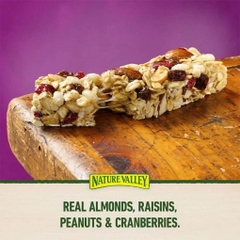 Thanh Ngũ Cốc Trái Cây, Hạt Nature Valley Fruit & Nut Trail Mix Chewy Granola Bar, Hộp 6 Thanh x 35g