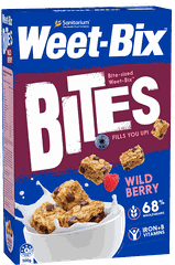 Bánh Ngũ Cốc Ăn Sáng Weet-Bix Bites Vị Dâu Rừng Giàu Chất Xơ Ít Đường, Hộp 500g