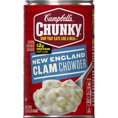 Súp Nghêu Kiểu Anh Đóng Hộp Campbell's Chunky New England Clam Chowder Soup, Lon 533g (18.8 Oz.)