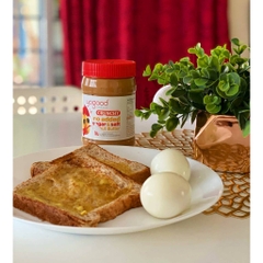 Bơ Đậu Phộng Không Đường Có Hạt Giòn Yogood No Added Sugar Crunchy Peanut Butter, Hộp 453g