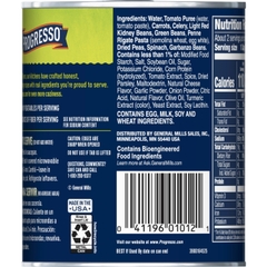 Súp Rau Củ Minestrone Progresso Vegetable Classics Minestrone Soup, Hộp 538g (1 Lb. 3 Oz.) 19 Oz.