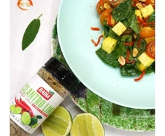 Muối Ớt Tiêu Ngò Chanh Badia Cilantro Lime Pepper Salt - Kosher, Chai 226.8g