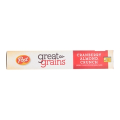 Ngũ Cốc Nam Việt Quất & Hạnh Nhân Post Great Grain Cereal With Cranberries, Flakes & Clusters, Almonds, Hộp 396g