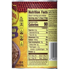 Đậu Pinto (Đậu Cúc) Nghiền Chiên Chay Old El Paso Vegetarian Refried Beans, Lon 453g (16 Oz.) 1 Lb.