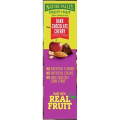 Thanh Ngũ Cốc Socola, Hạt Và Cherry Nature Valley Fruit & Nut Chewy Granola Bar, Hộp 6 Thanh x 35g