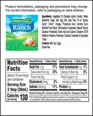 Sốt Chấm, Trộn, Ăn Kiêng Ranch Hidden Valley Original Ranch Salad Dressing & Topping, Gluten Free, Chai 236ml