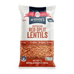 Đậu Lăng Đỏ Cao Cấp McKenzie's Australian Red Split Lentils, Gói 375g