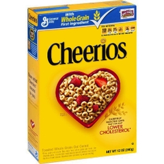 Ngũ Cốc Ăn Sáng Tốt Cho Tim Mạch General Mills Original Cheerios Heart Healthy Cereal, Hộp 340g