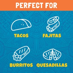 Vỏ Bánh Tortilla 8 inch Giảm 40% Muối Ortega 40% Less Sodium Tortillas, Gói 10 Vỏ (Gói 405g)