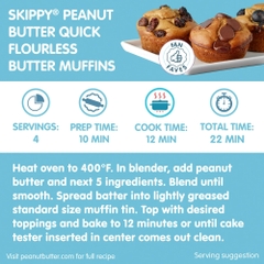 Bơ Đậu Phộng Không Đường SKIPPY® Chunky Peanut Butter Spread No Sugar Added, Hộp 454g (16 Oz.)