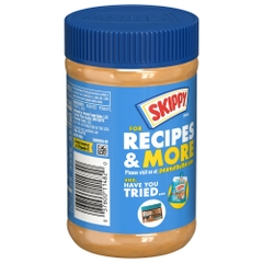 Bơ Đậu Phộng Không Đường SKIPPY® Chunky Peanut Butter Spread No Sugar Added, Hộp 454g (16 Oz.)