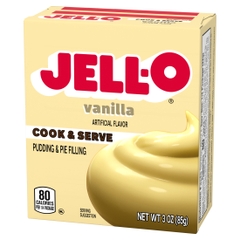 Bột Bánh Pudding Vani Jell-O Vanilla Pudding, Hộp 85g