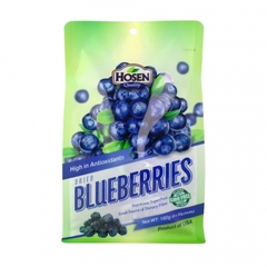 Quả Việt Quất Sấy Khô Hosen Dried Blueberries, Túi 180g (6 Gói x 30g)