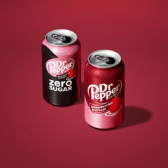 Soda Kem Dâu Dr Pepper Strawberry and Cream , Thùng 12 Lon x 360ml (12 Oz.)