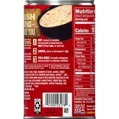 Súp Nghêu Và Bắp Campbell's Chunky Clam and Corn Chowder Flavored With Bacon, Lon 533g