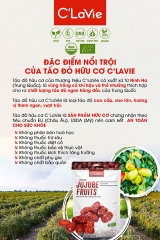 Táo Đỏ Hữu Cơ C'LaVie Organic Red Date (Loại Quả To), Gói 450g