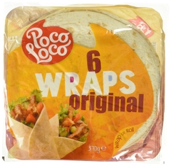 Vỏ Bánh Tortillas 6 Packs Poco Loco, Gói 370g (6 Vỏ Bánh)