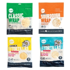 Vỏ Tortilla Ăn Kiêng, Ít Carb, Không Đường, Giàu Chất Xơ Sourdough Wrap Diego's , Gói 320g (Gói 8 vỏ)