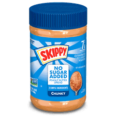 Bơ Đậu Phộng Không Đường SKIPPY® Chunky Peanut Butter Spread No Sugar Added, Hộp 454g (16 Oz.)