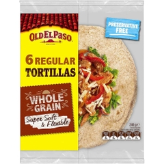 Vỏ Bánh Nguyên Cám Old El Paso Mexican Wholegrain Regular Tortillas, Gói 240g, 6 Cái