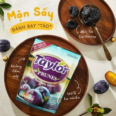 Mận Khô Tự Nhiên Không Thêm Đường Taylor Prunes Naturally Sweet, Gói 250g (8.8 Oz)