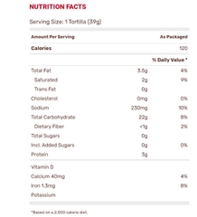 Vỏ Bánh Tortilla Làm Burrito Old El Paso Flour Tortillas For Burritos , Gói 8 Vỏ Cỡ 18cm (311g, 11 Oz.)