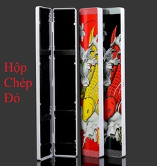 Hộp Đựng Phao Câu Đài Cao Cấp Hộp Đựng Phao 2 Lớp 62cm - 72cm Hoạ Tiết Trâu Đỏ Chép Đen HP5