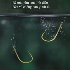 Lưỡi câu cá đôi buộc sẵn chuyên câu đài, lưỡi câu cá siêu bén LC2-A