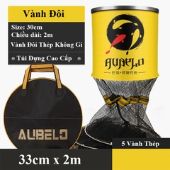 Rọng Đựng Cá Câu Đài Alibelo Vàng Khung Kim Loại Siêu Bền Rọng Cá Câu Đài KK2