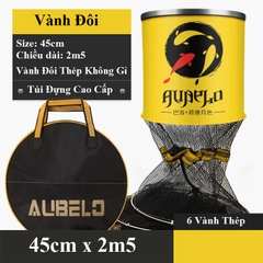 Rọng Đựng Cá Câu Đài Alibelo Vàng Khung Kim Loại Siêu Bền Rọng Cá Câu Đài KK2